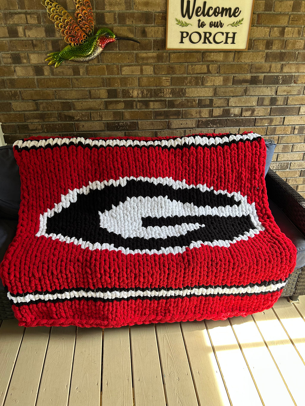 Georgia Handmade Chunky Knit Chenille Throw Blanket