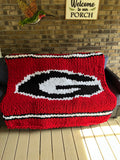 Georgia Handmade Chunky Knit Chenille Throw Blanket